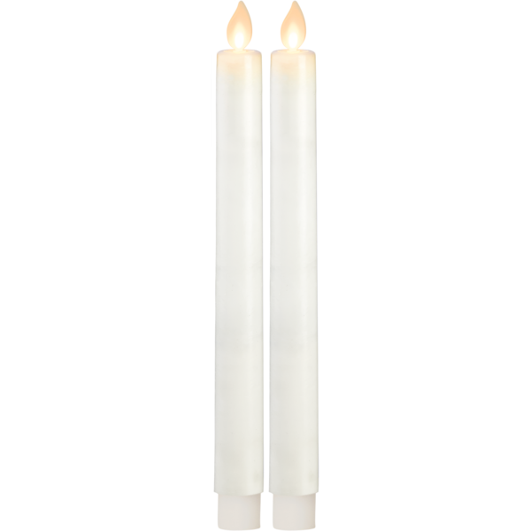 LED Echtwachskerzen TWINKLE, 2er-Set, Höhe ca. 24 cm