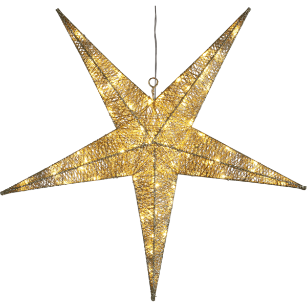 LED Hängestern SEQUINI, gold, ca. 75 cm